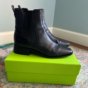 Sam Edelman Black Leather Ankle Boot